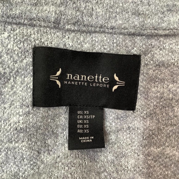 Nanette Lepore Wool Blend Coat Mid-length Fits size S Grey NWT - Picture 6 of 8